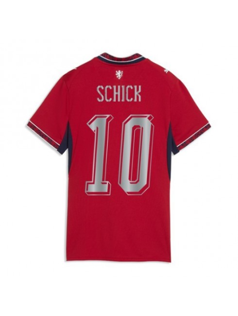 Zenske Futbalové oblečenie Česká republika Patrik Schick #10 MS 2026 Krátky Rukáv - Domáci Zenske Futbalové oblečenie Česká republika Patrik Schick #10 MS 2026 Krátky Rukáv - Domáci